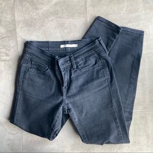 Levi's Super Skinny 710 Faded Black Jeans, 25/28